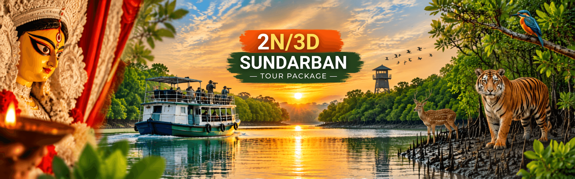 2N/3D Sundarban Durga Puja Tour Package