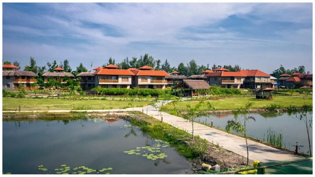 Hotel Sonar Bangla Sundarban luxury resort exterior campus and pathways